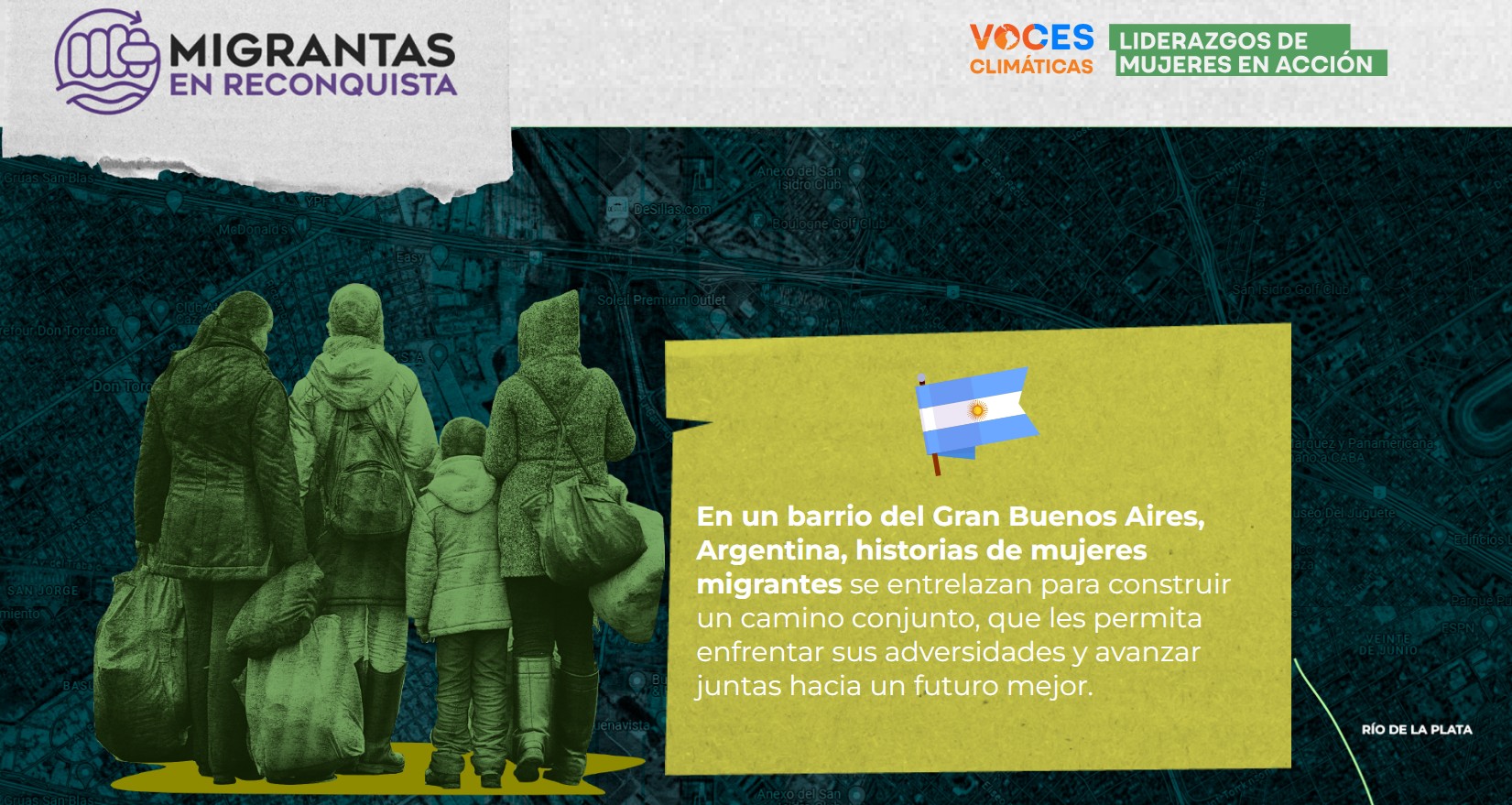 Scrollytelling Migrantas en Reconquista