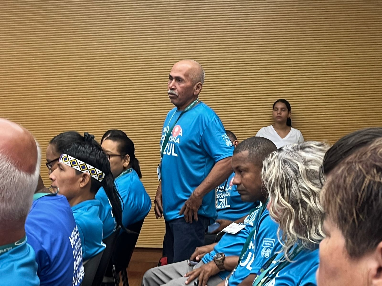 esús Cháves Vidaurre, Co coordinador de la Red de Áreas Marinas de Pesca Responsable y Territorios Marinos de Vida en la COP16 de Biodiversidad, Cal, Colombia Fuente: CoopeSoliDar RL